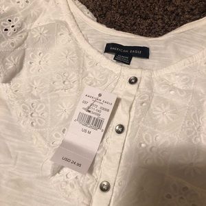 American Eagle off the shoulder tee